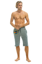 Retro AVIATOR NATION VENICE SWEATSHORTS - HEATHER GREY
