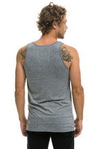 Retro MENS AVIATOR NATION VENICE TANK - HEATHER GREY