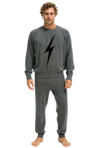 Retro MENS BOLT CASHMERE LIGHT SWEATER PANT - DEEP HEATHER BLACK BOLT