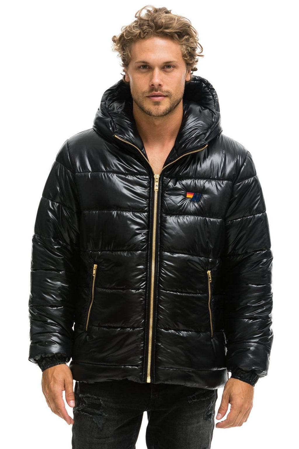 Retro BOLT LUXE TREKKER JACKET - GLOSSY BLACK