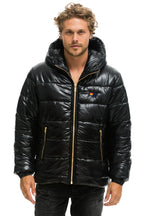 Retro BOLT LUXE TREKKER JACKET - GLOSSY BLACK
