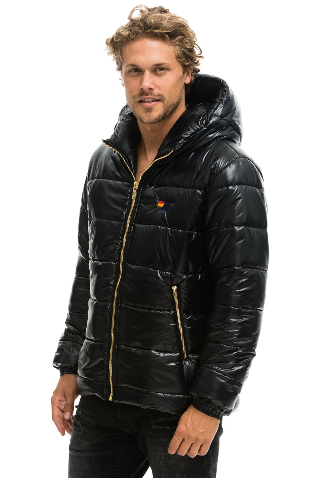 Retro BOLT LUXE TREKKER JACKET - GLOSSY BLACK