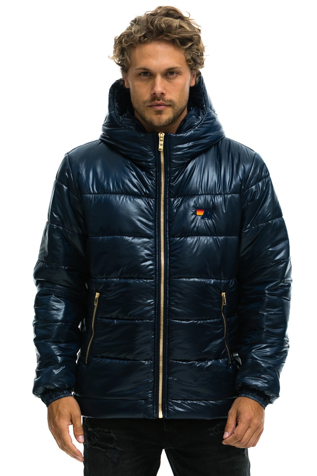 Retro BOLT LUXE TREKKER JACKET - GLOSSY NAVY