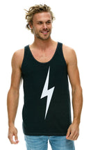 Retro MENS BOLT TANK - CHARCOAL