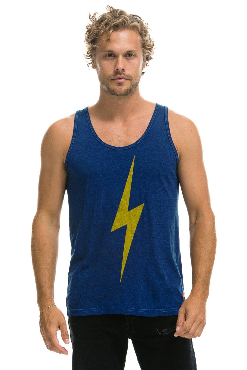Retro MENS BOLT TANK - ROYAL