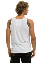 Retro MENS BOLT TANK - WHITE