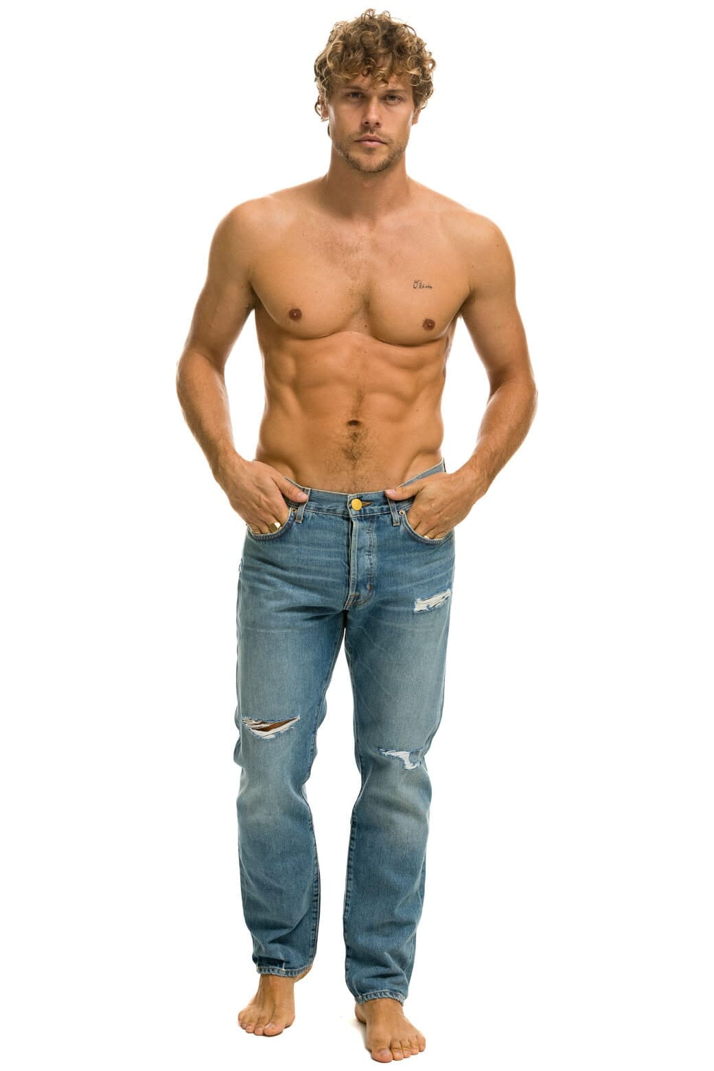 Retro MENS CLASSIC STRAIGHT LEG DENIM JEAN - VINTAGE
