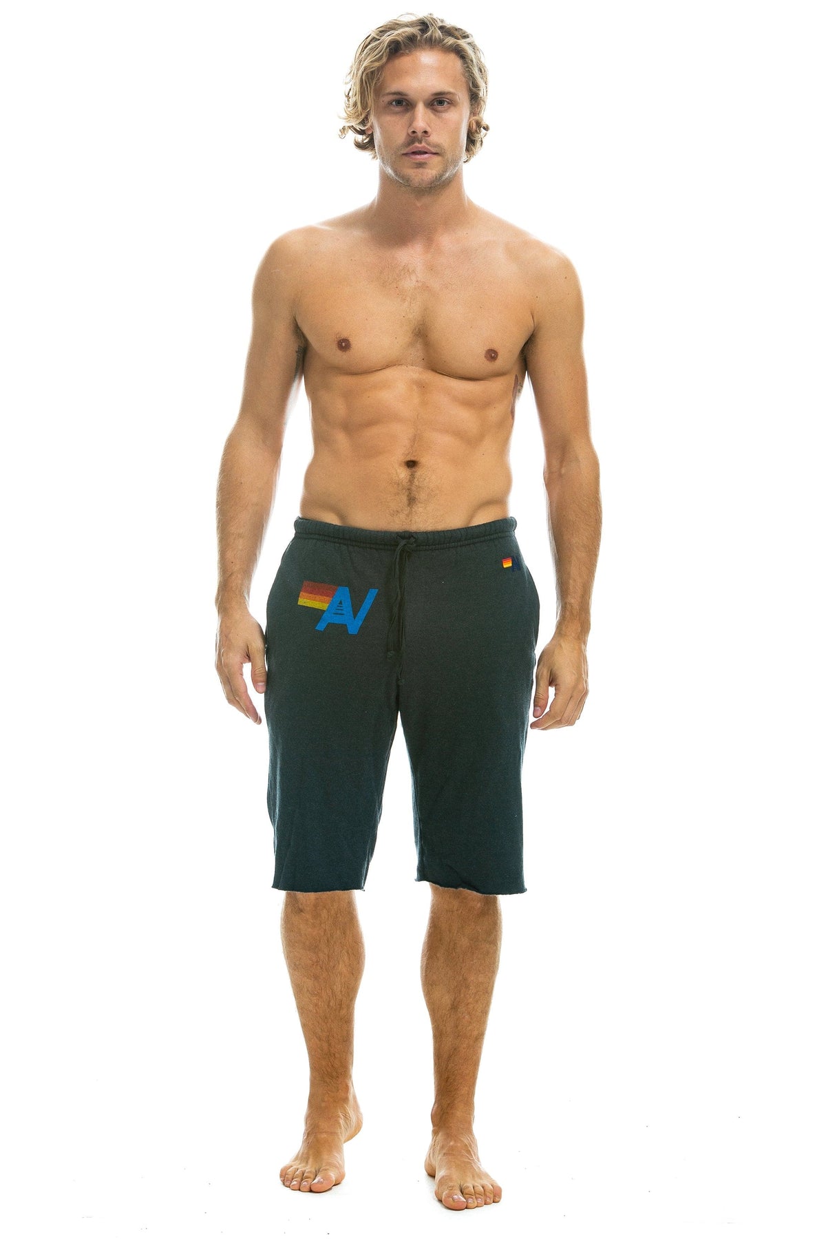 Retro LOGO SWEATSHORTS - CHARCOAL