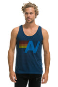 Retro MENS LOGO TANK - NAVY