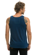 Retro MENS LOGO TANK - NAVY