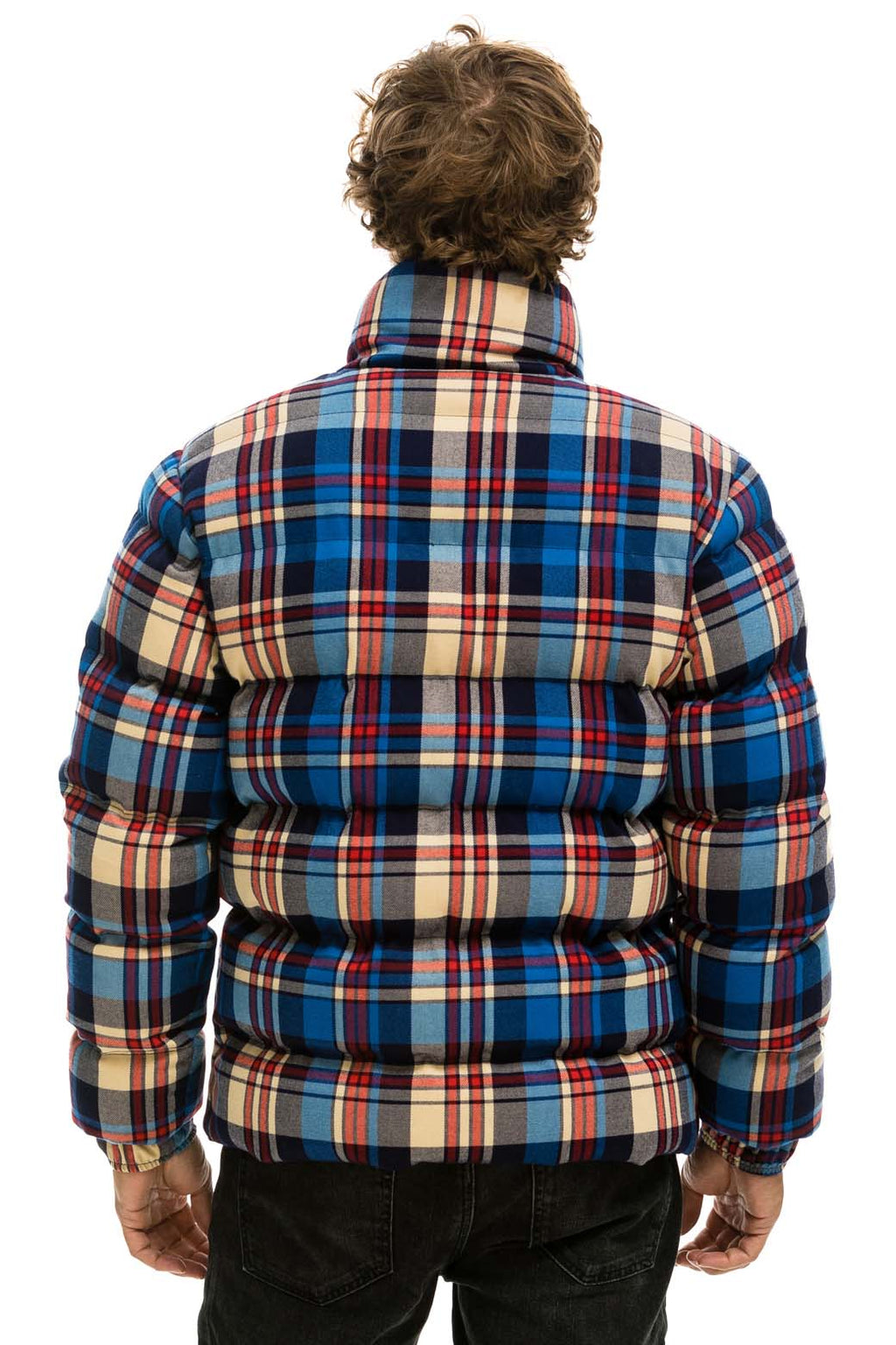 Retro UNISEX PLAID TRAVELER JACKET - PATRIOT PLAID