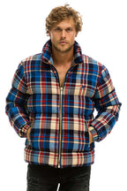 Retro UNISEX PLAID TRAVELER JACKET - PATRIOT PLAID