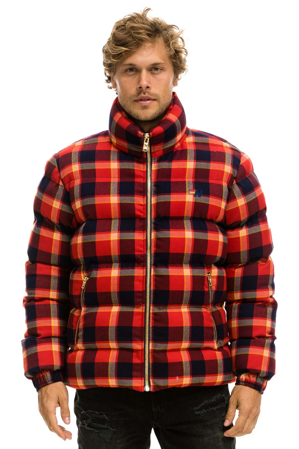 Retro UNISEX PLAID TRAVELER JACKET - RUGBY PLAID