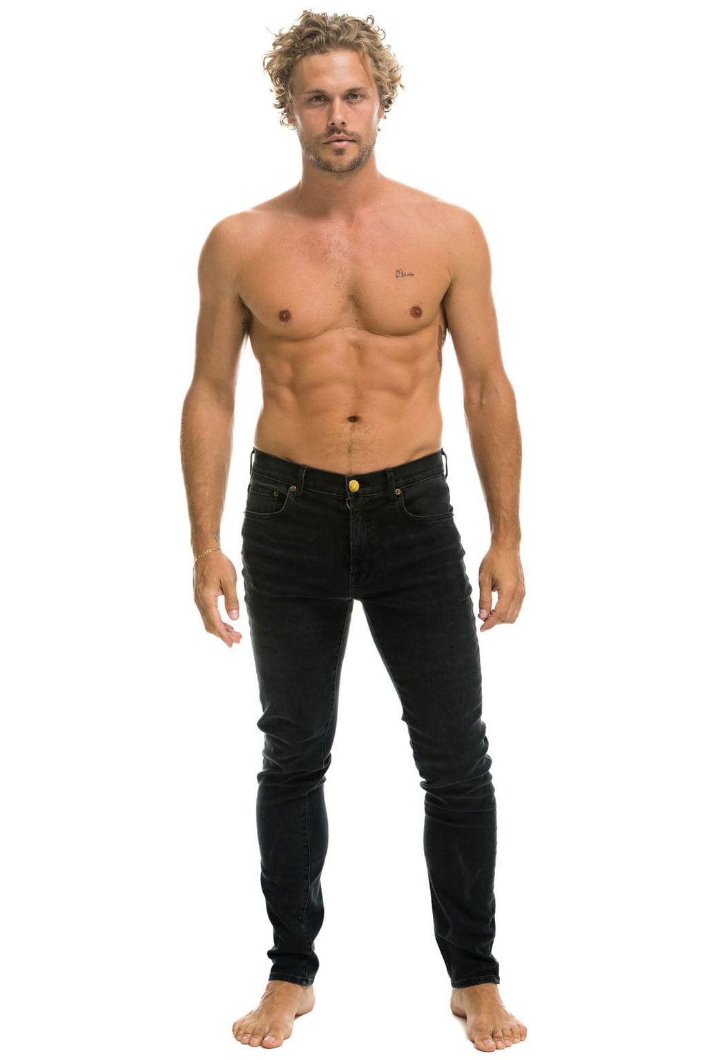 Retro MENS SLIM FIT SURFER DENIM JEAN - VINTAGE BLACK