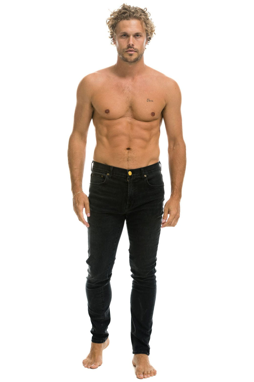 Retro MENS SLIM FIT SURFER DENIM JEAN - VINTAGE BLACK