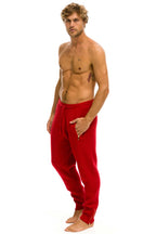 Retro MENS VINTAGE CABIN CASHMERE SWEATER PANT - CHERRY