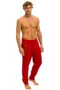 Retro MENS VINTAGE CABIN CASHMERE SWEATER PANT - CHERRY