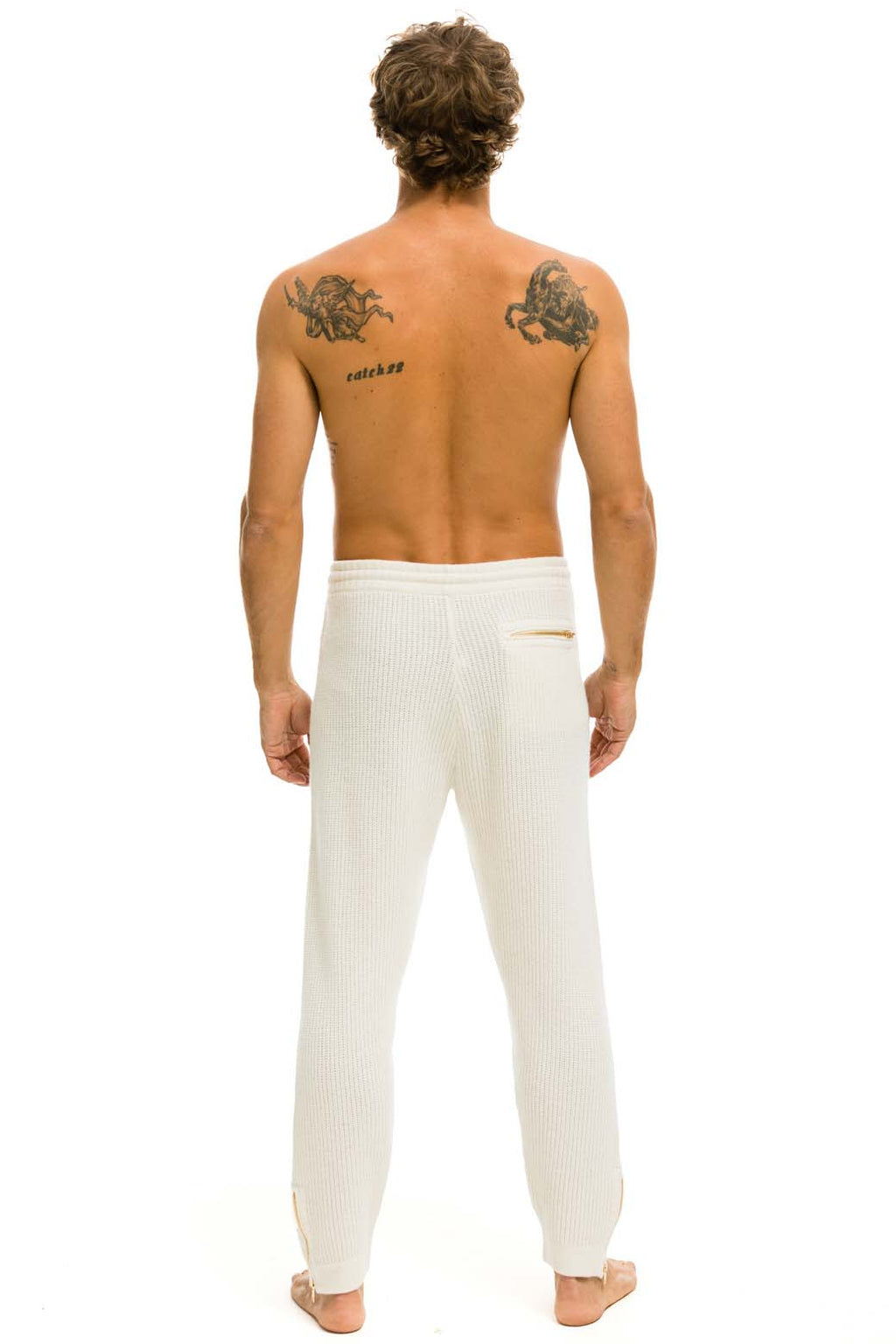 Retro MENS VINTAGE CABIN CASHMERE SWEATER PANT - VINTAGE WHITE