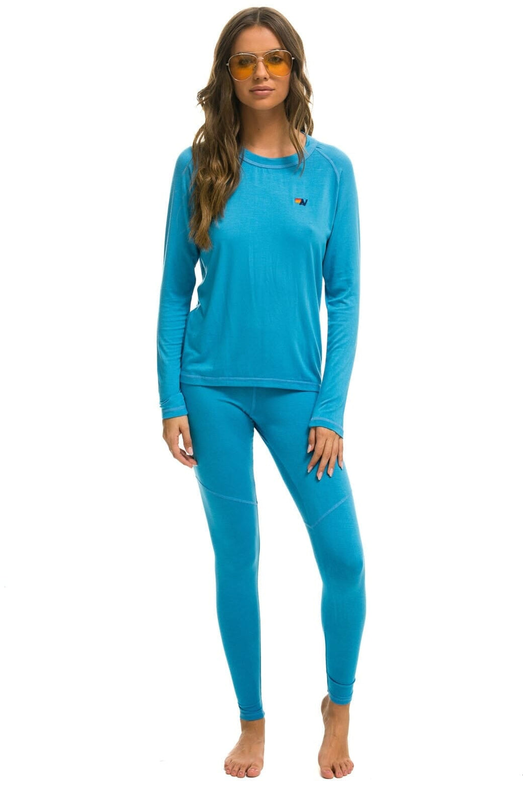 Retro MICRO MODAL BASE LAYER BOTTOM - OCEAN