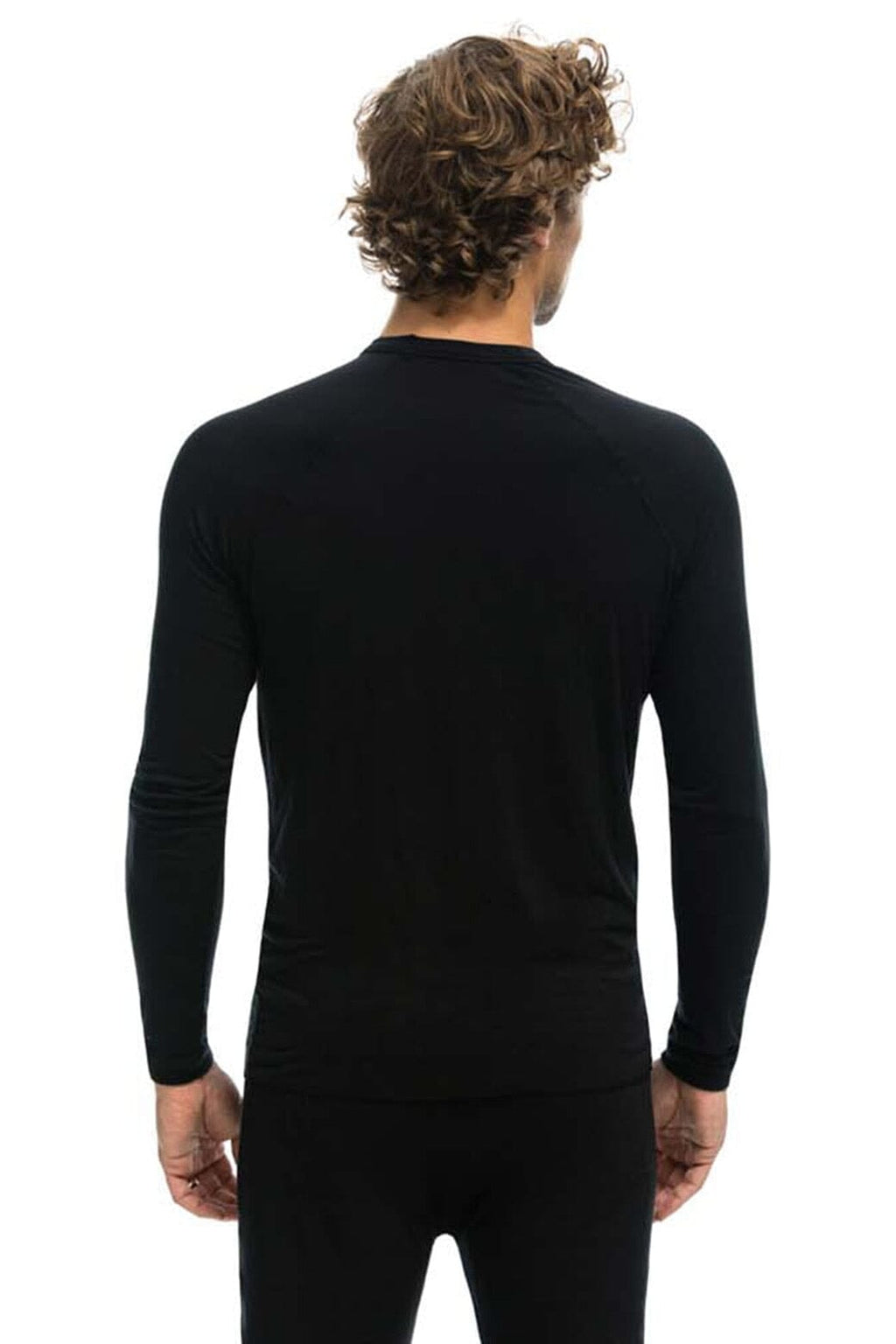 Retro MICRO MODAL BASE LAYER TOP - BLACK