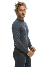 Retro MICRO MODAL BASE LAYER TOP - TITANIUM