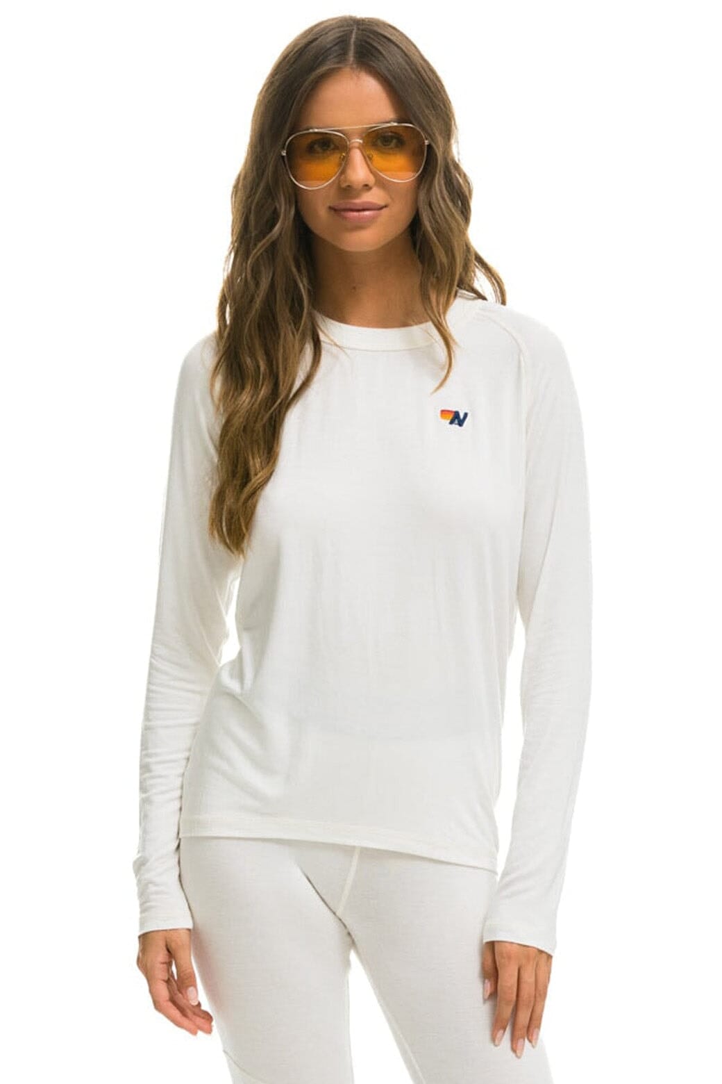 Retro MICRO MODAL BASE LAYER TOP - VINTAGE WHITE