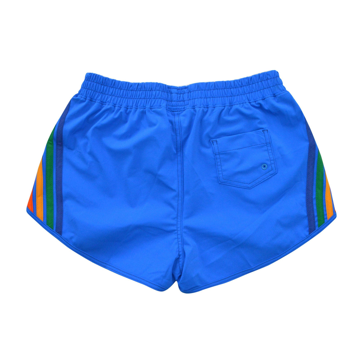 Retro WOMENS 5 STRIPE FLEX BOARD SHORTS - PARROT RAINBOW