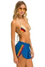 Retro WOMENS 5 STRIPE FLEX BOARD SHORTS - SEA RAINBOW
