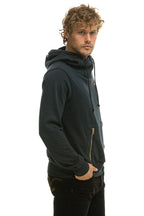 Retro NINJA PULLOVER HOODIE -CHARCOAL