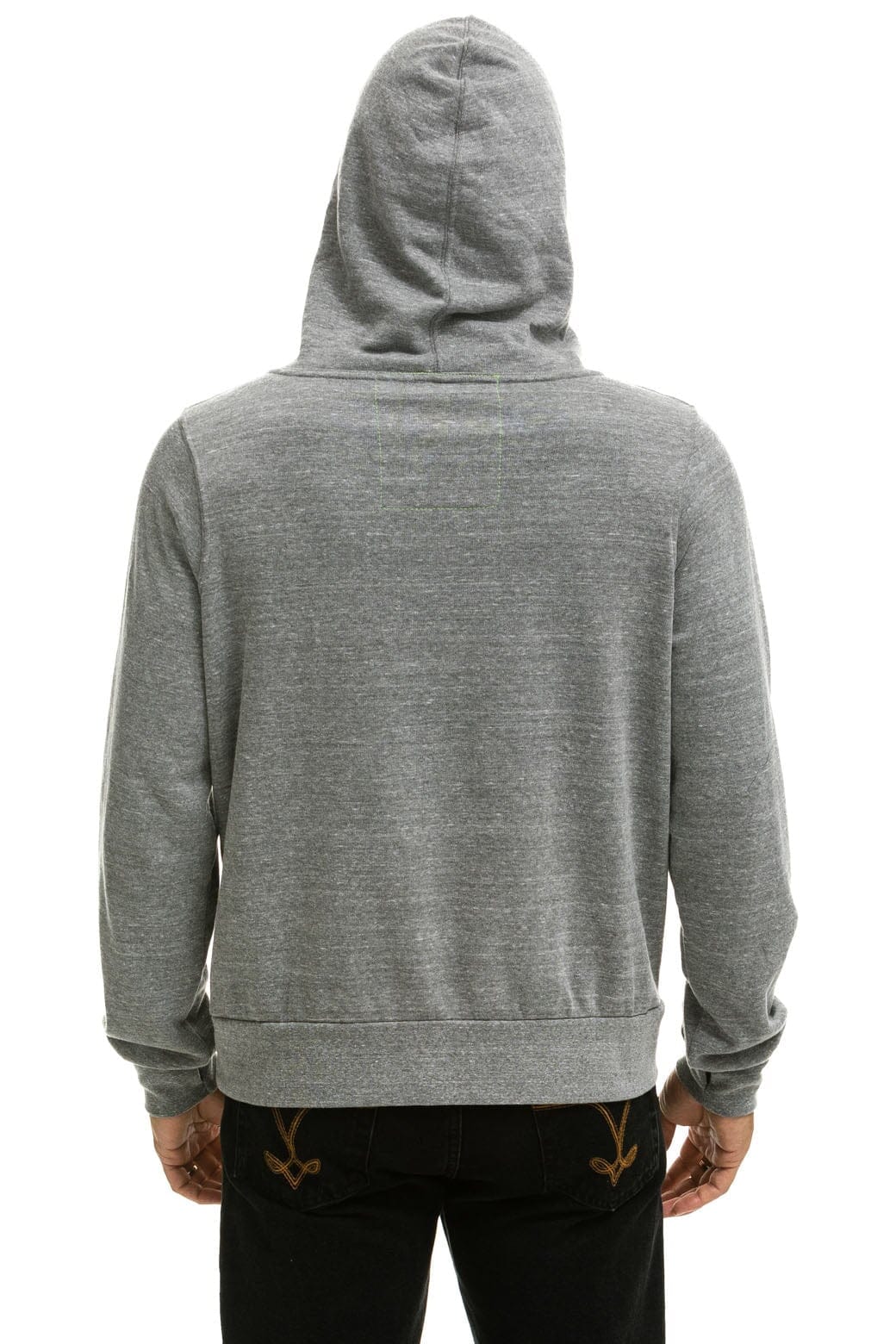 Retro NINJA PULLOVER HOODIE - HEATHER GREY