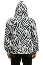 Retro NINJA PULLOVER HOODIE - ZEBRA