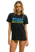 Retro OUTSIDE LANDS 2024 UNISEX CREW TEE - CHARCOAL