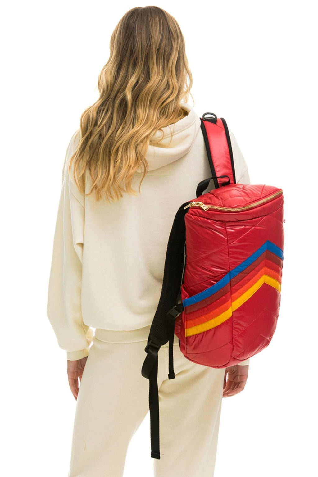 Retro PEAK PUFFER BACKPACK - CHERRY GLOSSY