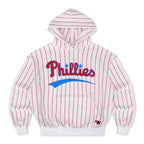 Retro PHILADELPHIA PHILLIES PINSTRIPE 2026 RELAXED PULLOVER HOODIE - WHITE RED