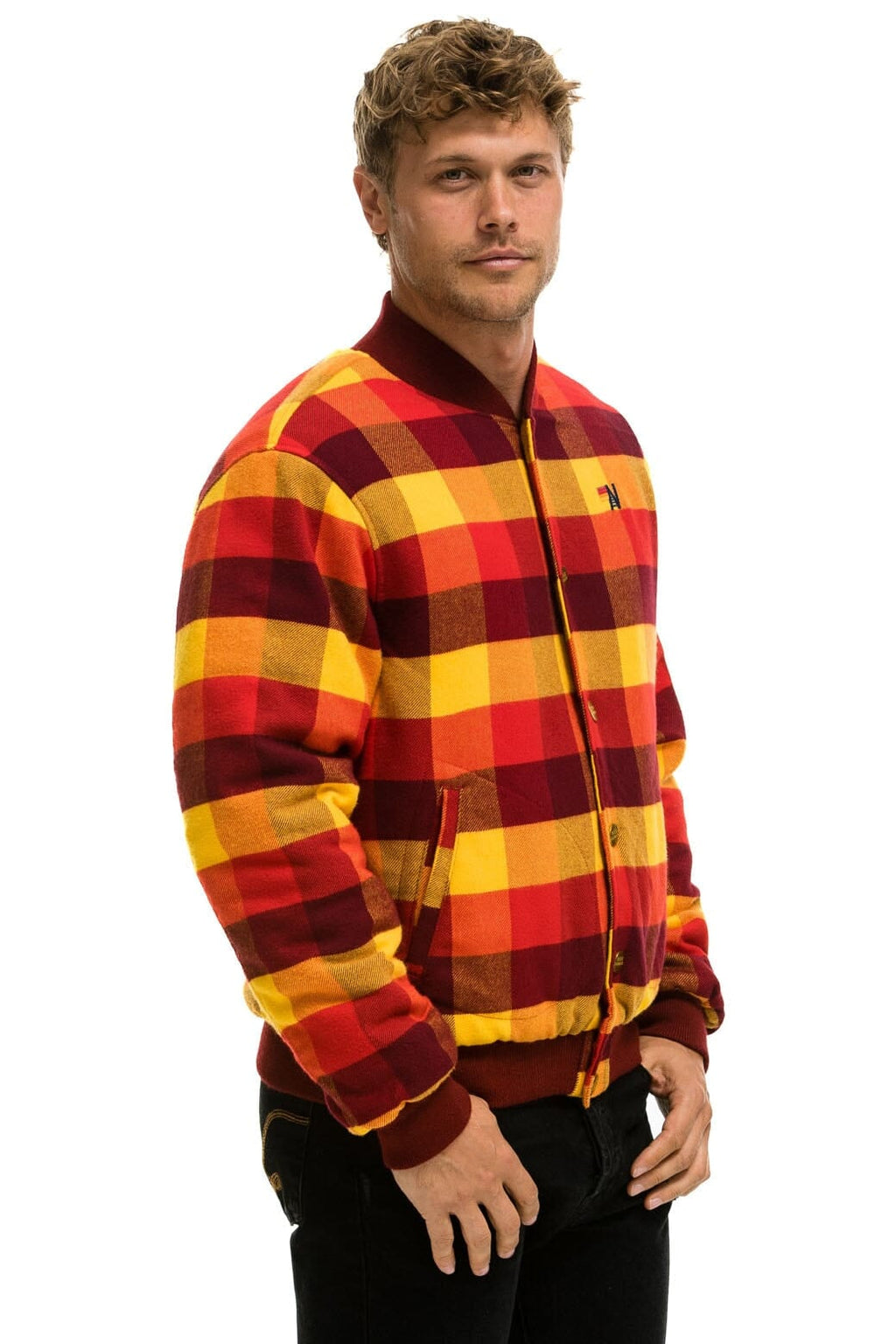 Retro PLAID UNISEX VARSITY JACKET - SURFY PLAID