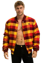 Retro PLAID UNISEX VARSITY JACKET - SURFY PLAID