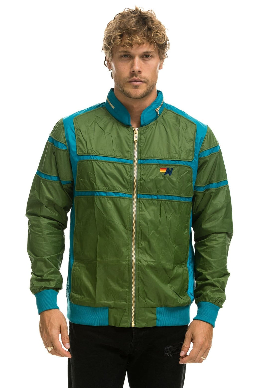 Retro RACER JACKET - GARDEN GREEN