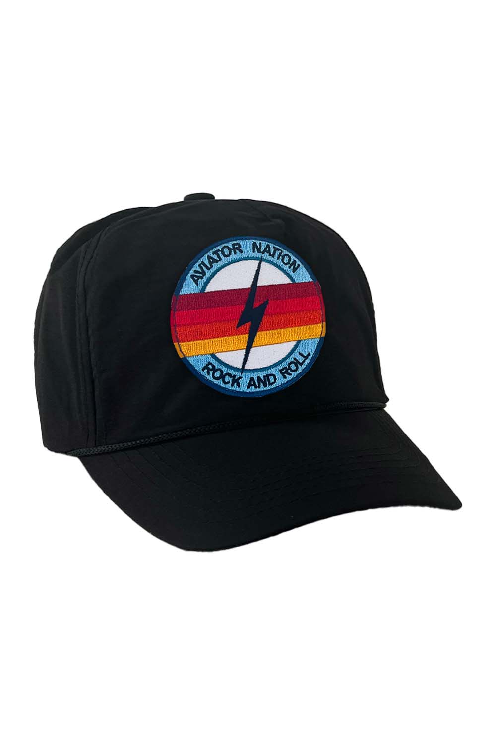 Retro ROCK AND ROLL BOLT - VINTAGE NYLON TRUCKER HAT