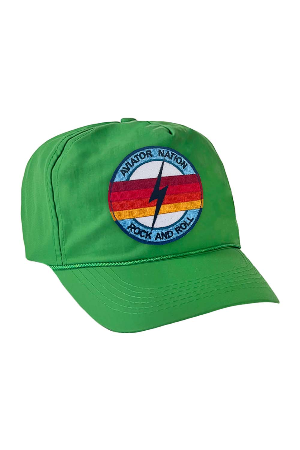 Retro ROCK AND ROLL BOLT - VINTAGE NYLON TRUCKER HAT