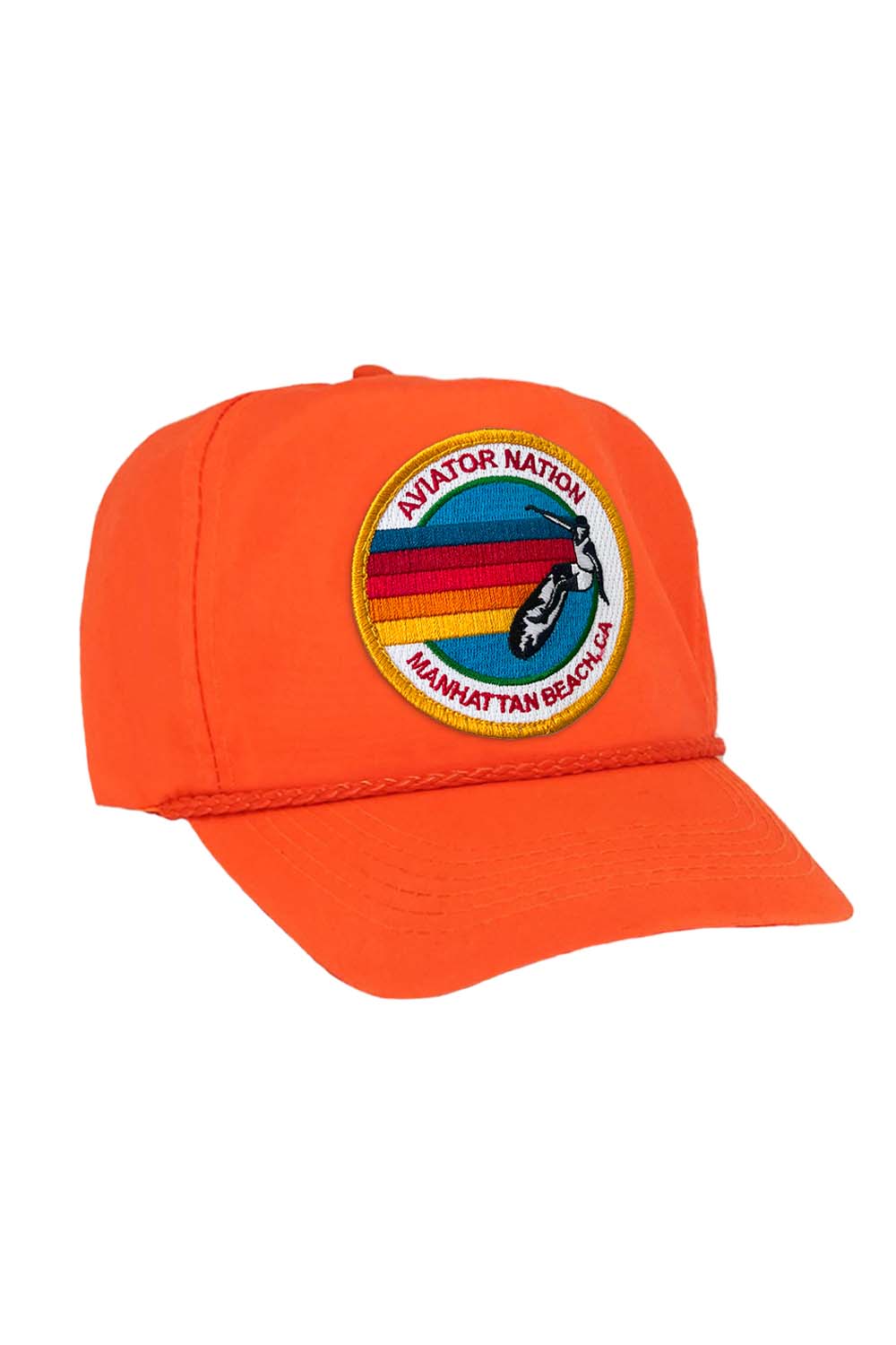Retro SIGNATURE MANHATTAN BEACH VINTAGE NYLON TRUCKER HAT