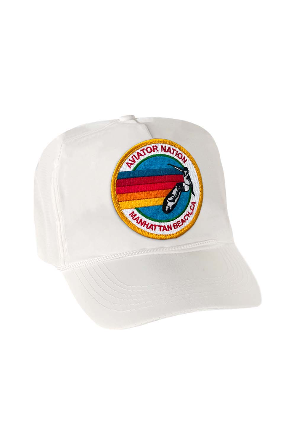 Retro SIGNATURE MANHATTAN BEACH VINTAGE NYLON TRUCKER HAT