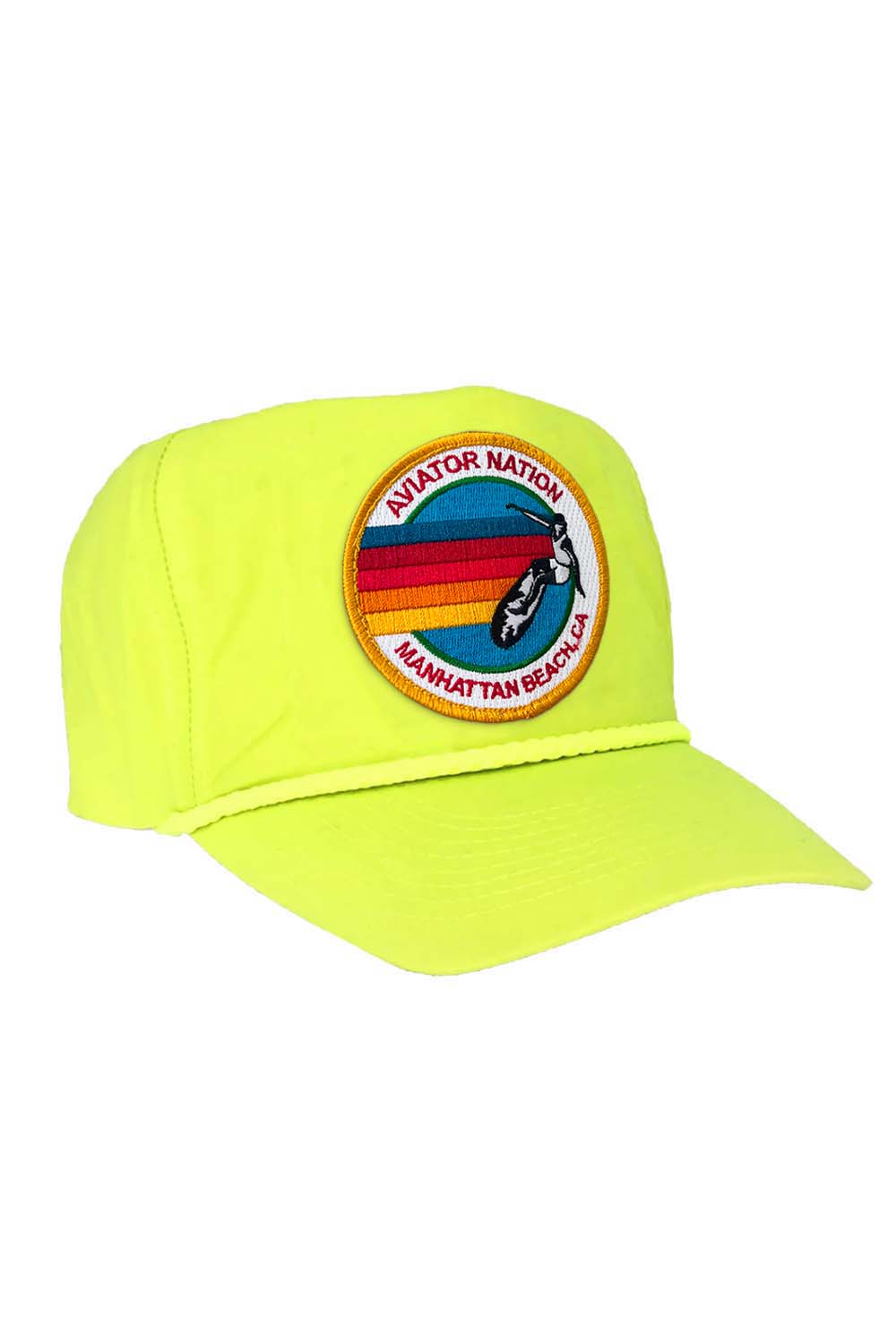 Retro SIGNATURE MANHATTAN BEACH VINTAGE NYLON TRUCKER HAT