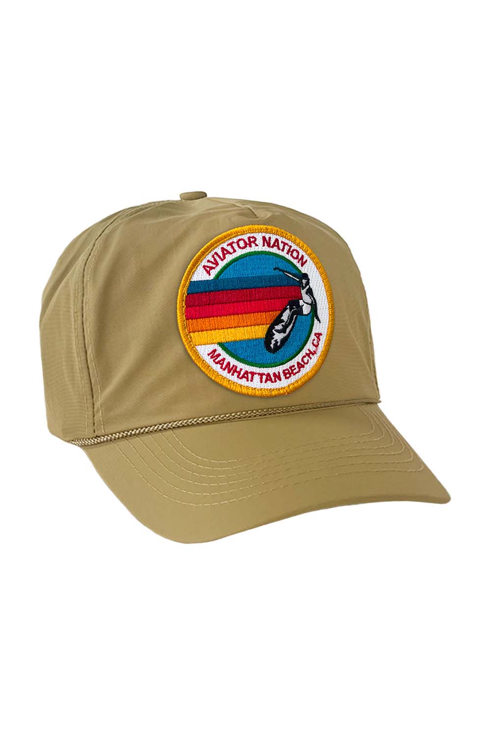 Retro SIGNATURE MANHATTAN BEACH VINTAGE NYLON TRUCKER HAT