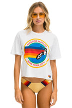 Retro SIGNATURE NEW YORK CITY BOYFRIEND TEE - WHITE
