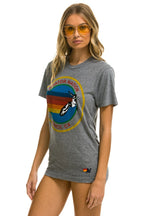 Retro SIGNATURE VENICE TEE - HEATHER GREY