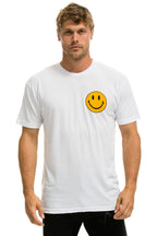 Retro SMILEY 2 CREW TEE - WHITE