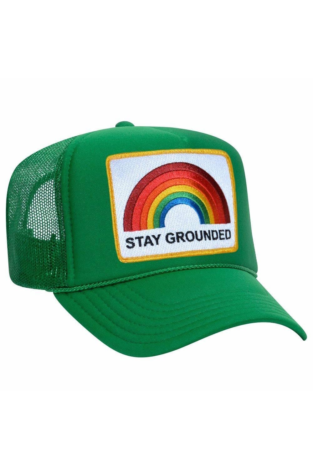 Retro STAY GROUNDED TRUCKER HAT