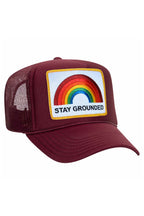 Retro STAY GROUNDED TRUCKER HAT