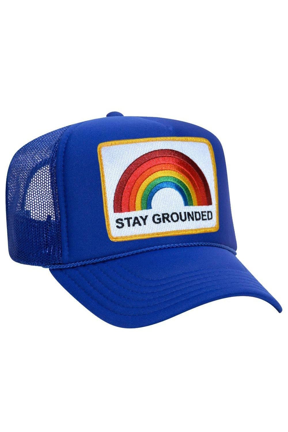 Retro STAY GROUNDED TRUCKER HAT