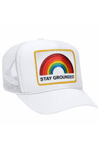 Retro STAY GROUNDED TRUCKER HAT